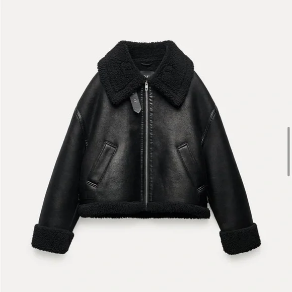 NWT faux leather jacket - Picture 2 of 6